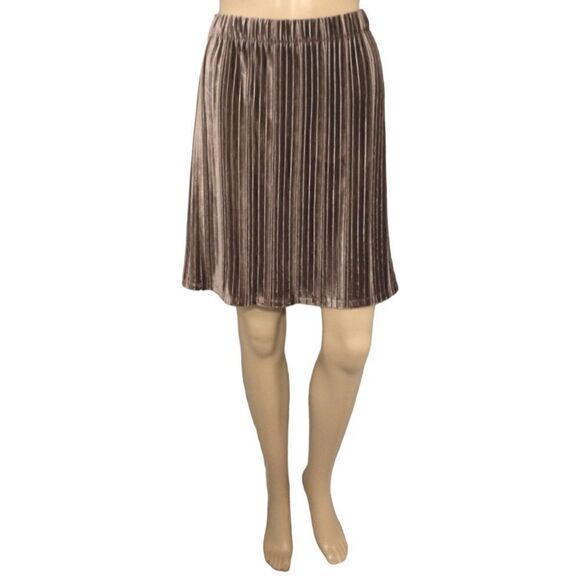 THML Velour Skater Skirt L Velvet Fairy Grunge Whimsigoth Elastic Waist Preppy - Picture 8 of 16